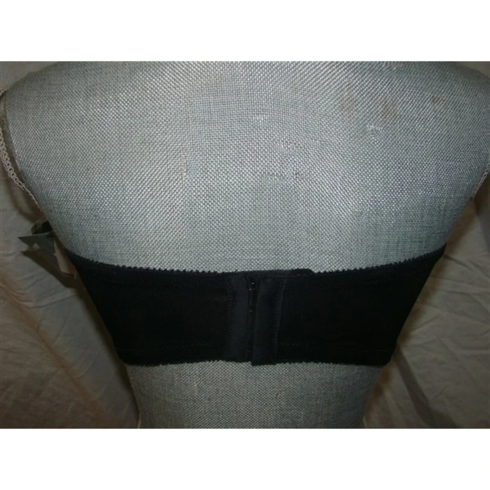 NWOT Carnival 46DD Full Figure Strapless Underwire Bra 123 Black 99732